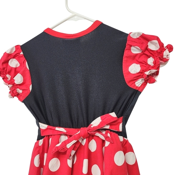 Disney Minnie Mouse Polka Dot Little Girls Dress‎ Size XS - Picture 4 of 9